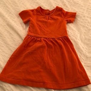 Primary short sleeve orange dress